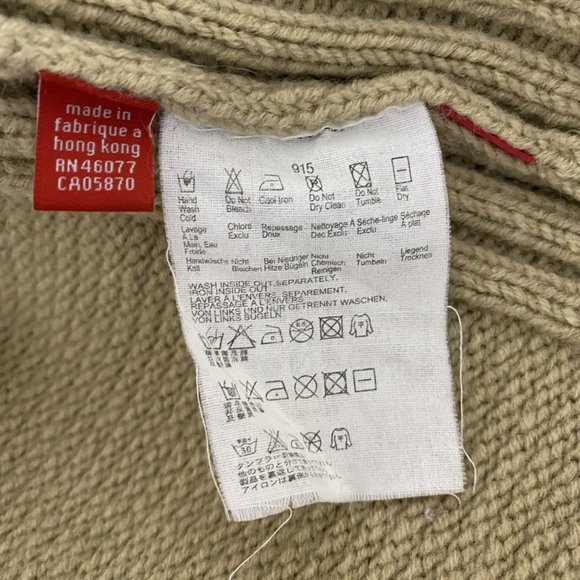 Vintage rare ESPRIT Sports Knit Turtleneck Sweater with side zipper Size M - Picture 8 of 11